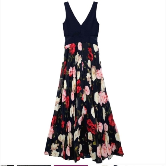 Xscape Floral Evening Dress - Picture 1 of 9